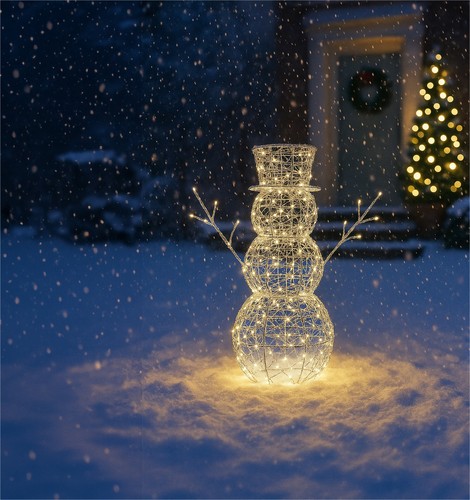 60cm led christmas snowman - christmas,