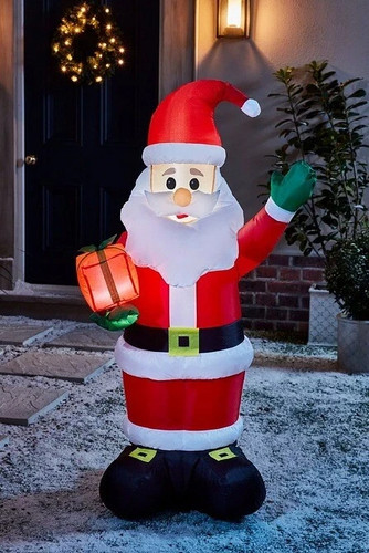 4ft inflatable christmas santa - inflatable,