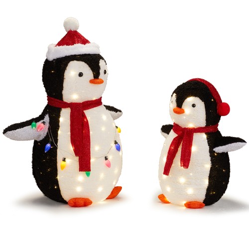 Outdoor light penguins - light, up