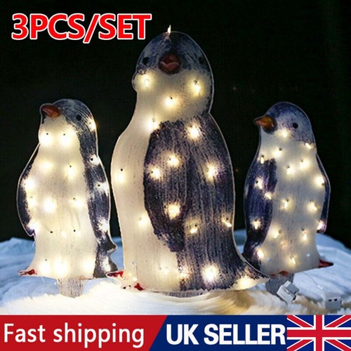 Christmas penguin acrylic - 3x,