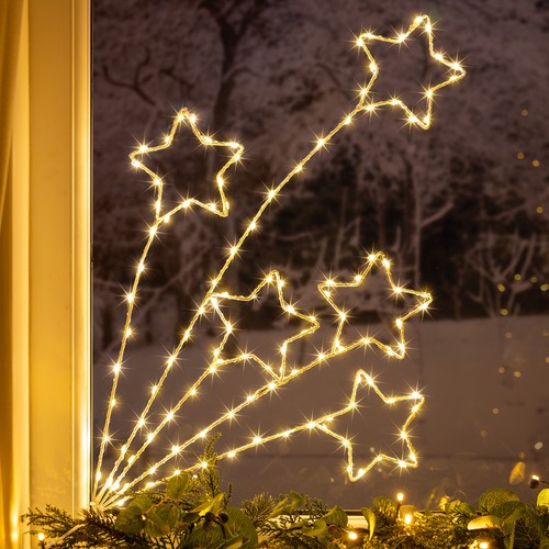 Shooting star christmas - christmas, light