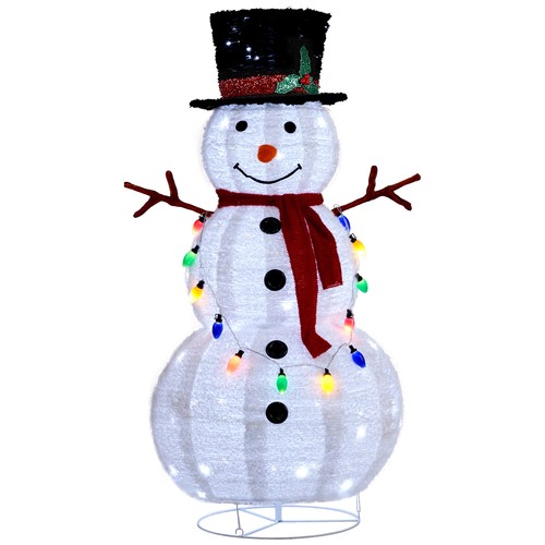 Outdoor 4ft lighted snowman - 4ft,