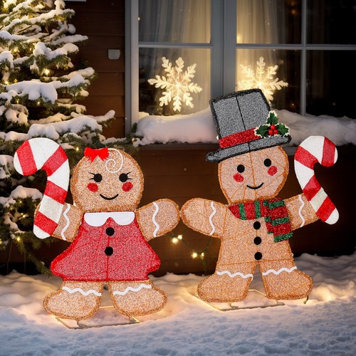 Set lighted gingerbread - of, 2