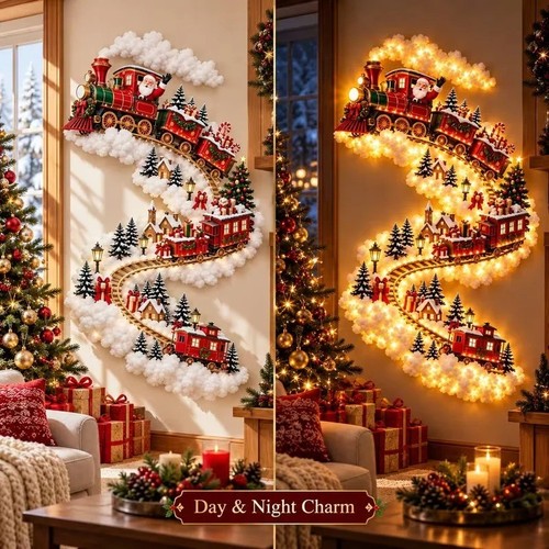 Led christmas magic trail wall - christmas,