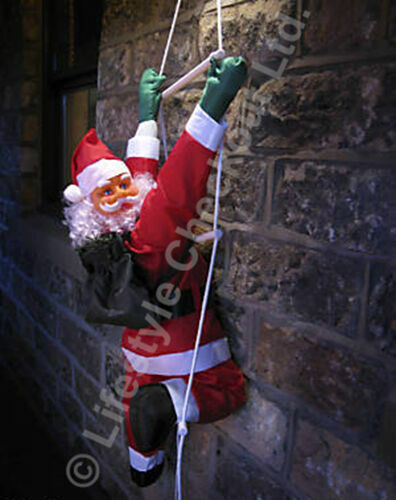 Santa rope ladder outdoor - on,