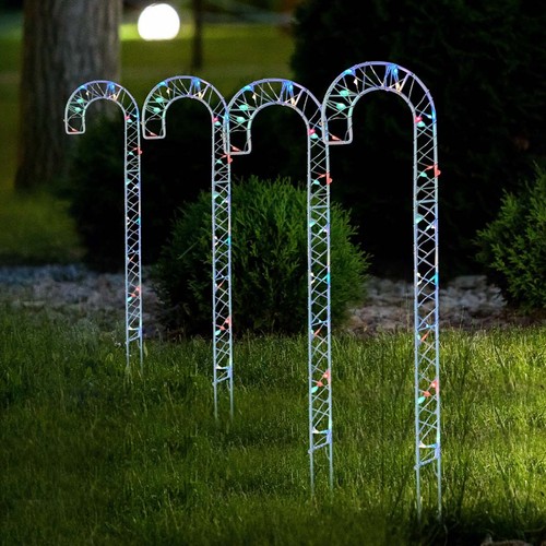 Christmas candy cane - christmas, lights