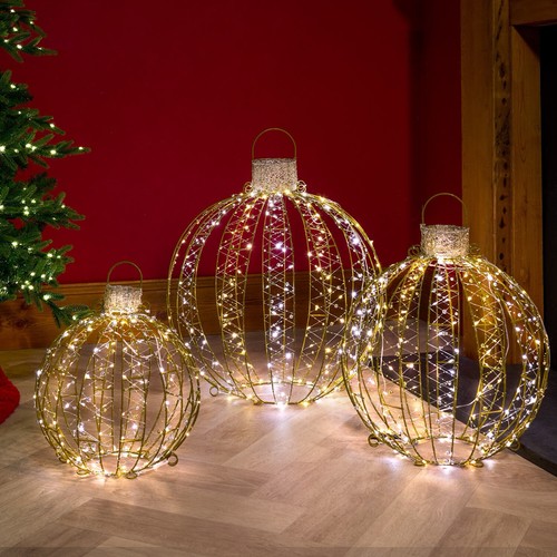 Set led gold christmas - led,