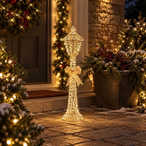Three kings gold lamp post - kings,