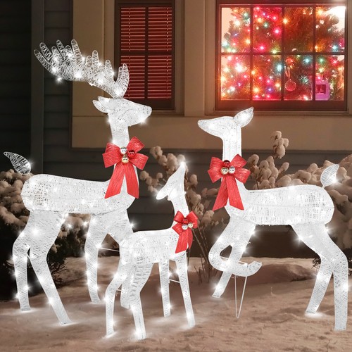 Christmas led reindeer family - christmas,