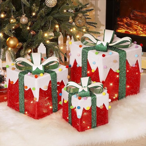 Christmas lighted gift - lighted,