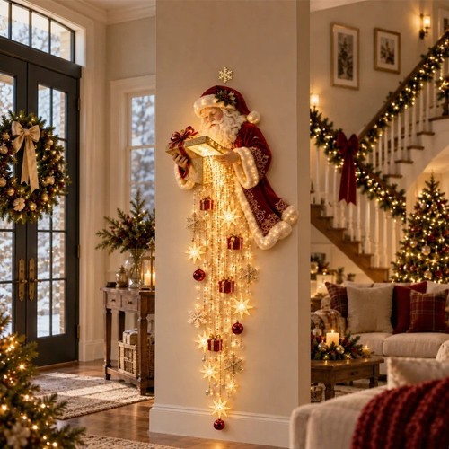 Christmas led santa sleigh - christmas,