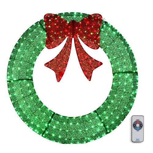 120cm christmas wreath 315 led - 120cm,