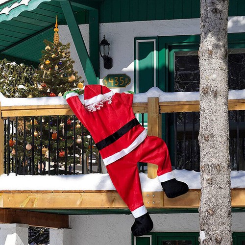 Climbing hanging santa claus - santa,
