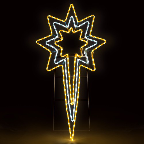 Star rope light christmas - star,