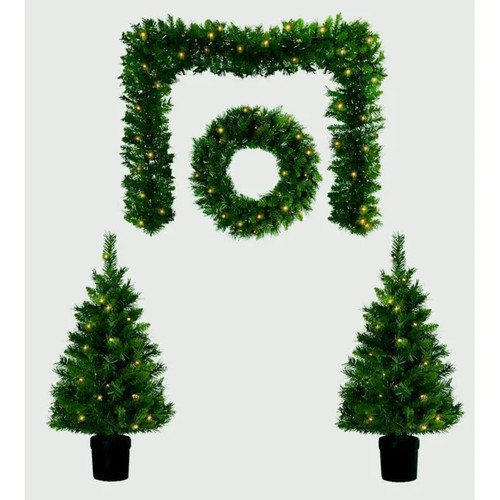 Pcs pre lit christmas - , door