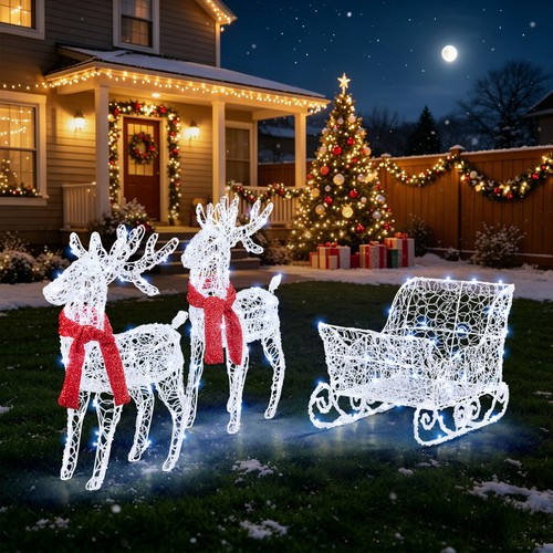 3pcs lighted christmas - 3pcs,