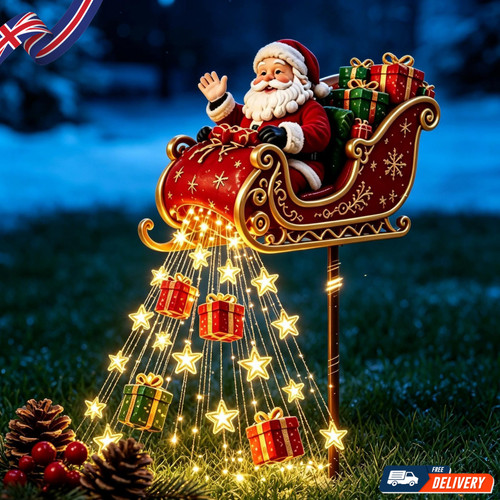 Santa claus solar garden light - santa,