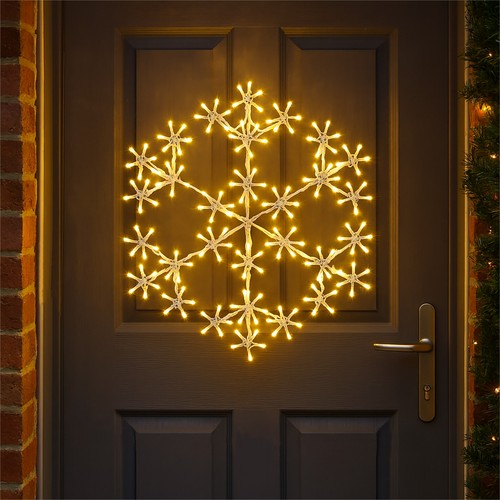 Led christmas snowflake 49cm - led,