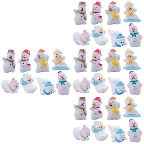 32pcs resin snowman - 32pcs,