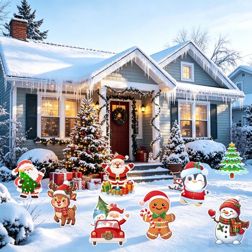 Pcs christmas yard - christmas,