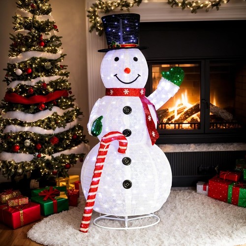 7ft 170cm lighted snowman - 5.7ft/170cm,