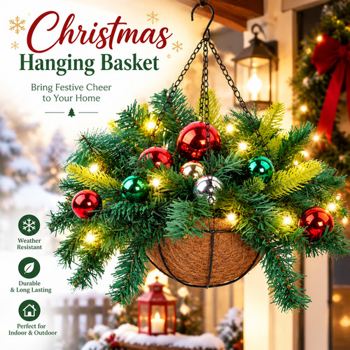 Artificial christmas hanging - artificial,