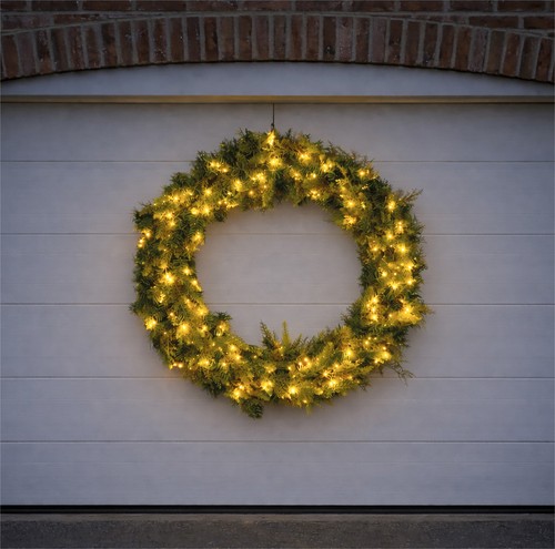 Large christmas wreath door - christmas,