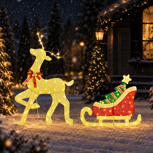 7ft christmas reindeer - 3.7ft,
