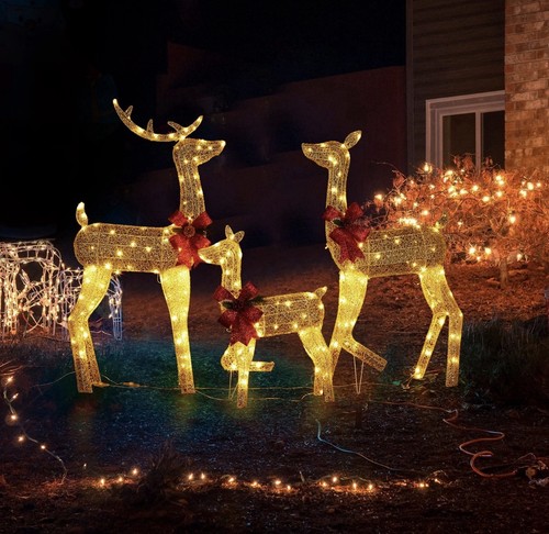 3pc lighted christmas - lighted,