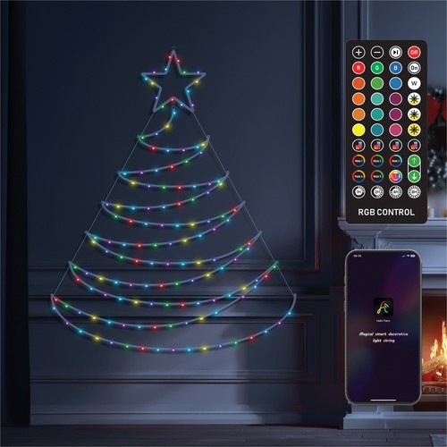 Led christmas tree silhouette - led,