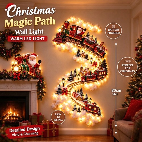 Led christmas magic trail wall - led,