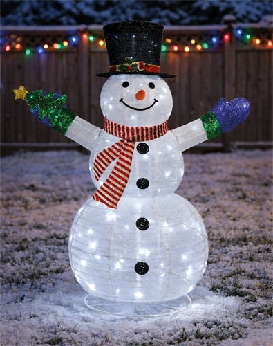 Christmas led folding - led, snowman