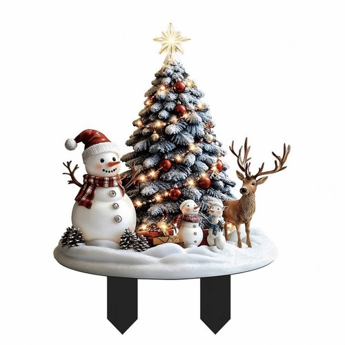 Christmas garden stake - christmas,