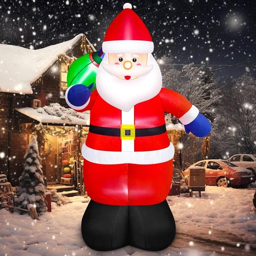 8ft christmas inflatable santa - 8ft,