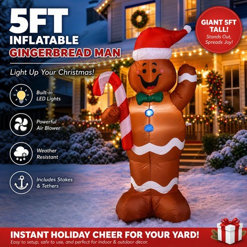 5ft inflatable christmas - 5ft,