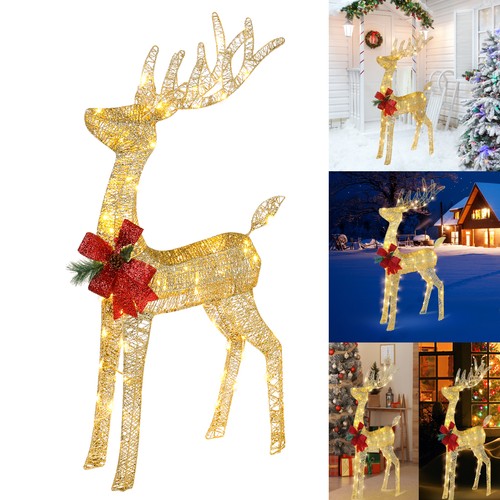 Lighted christmas reindeer - lighted,